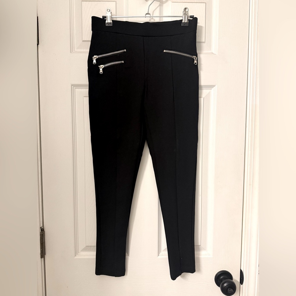 ZARA black stretchy ankle pants